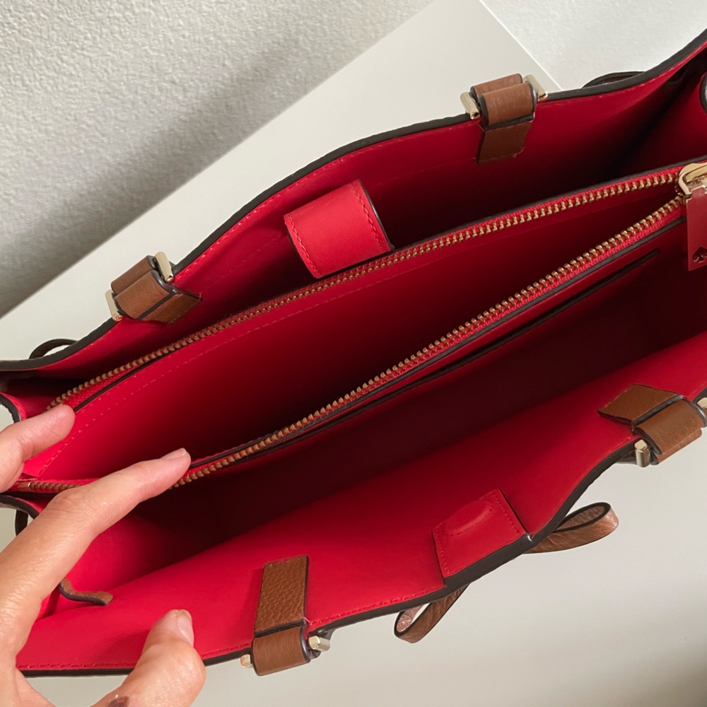 Kate Spade brown leather tote - Picture 4 of 7